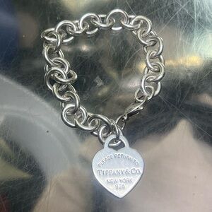 Tiffany & Co. Sterling Silver Heart Tag Link Bracelet. Return to Tiffany’s.